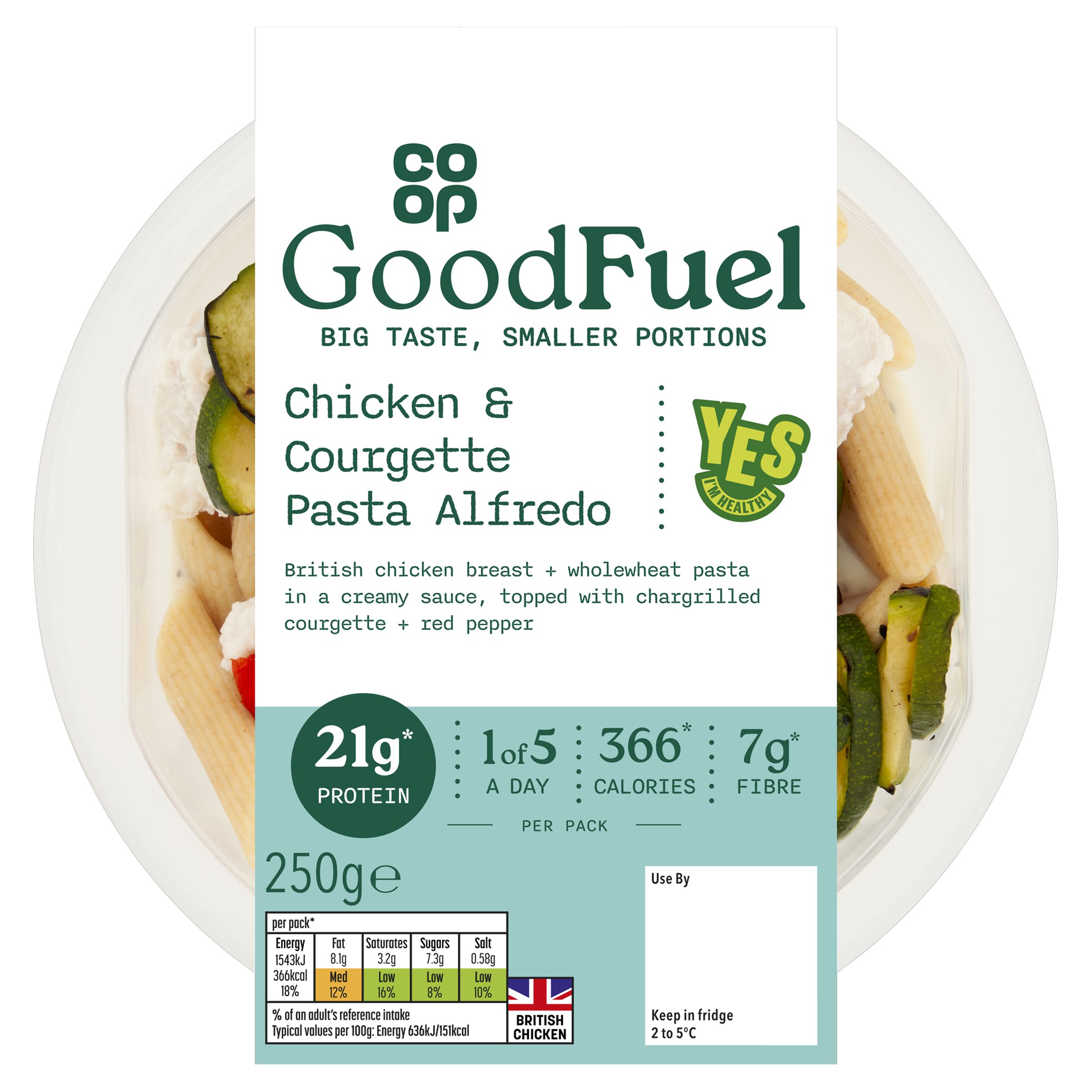 Chicken & Courgette Alfredo Pasta